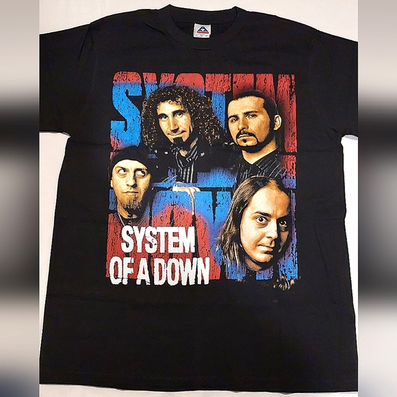 System Of A Down Men's Black Short Sleeved Band T-shirt NWOT Size L/G - Picture 2 of 7